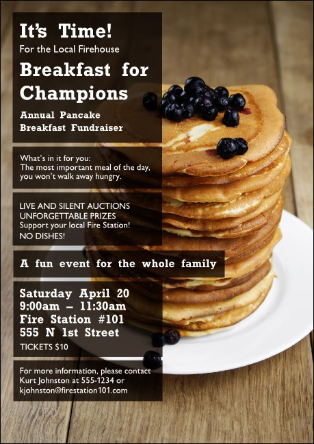 Pancake Breakfast Club Flyer Product Front